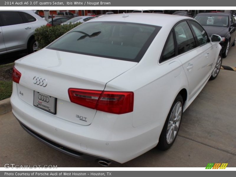 Ibis White / Nougat Brown 2014 Audi A6 3.0T quattro Sedan