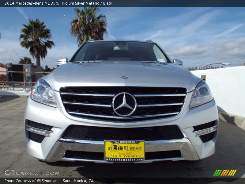 Iridium Silver Metallic / Black 2014 Mercedes-Benz ML 350