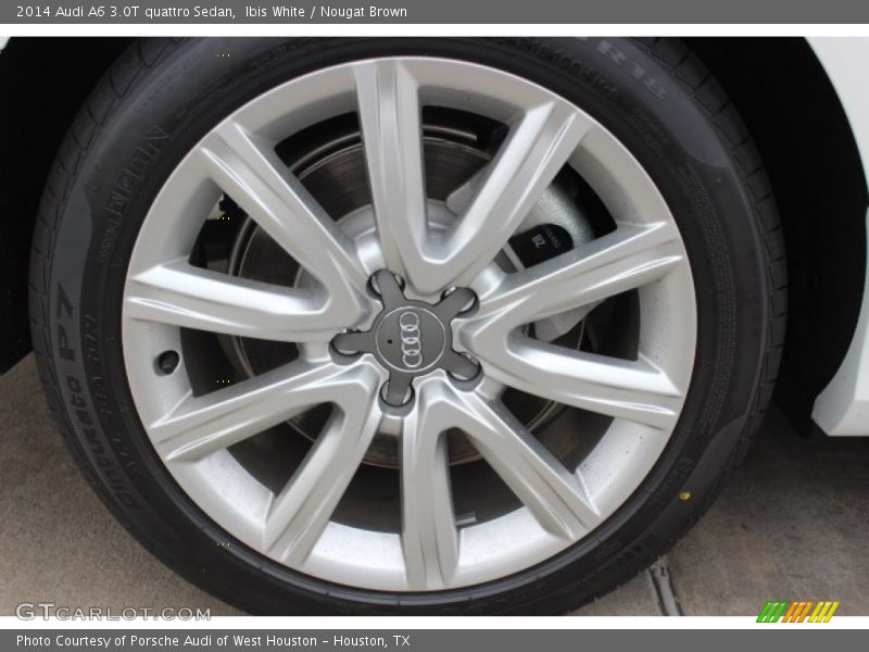 Ibis White / Nougat Brown 2014 Audi A6 3.0T quattro Sedan