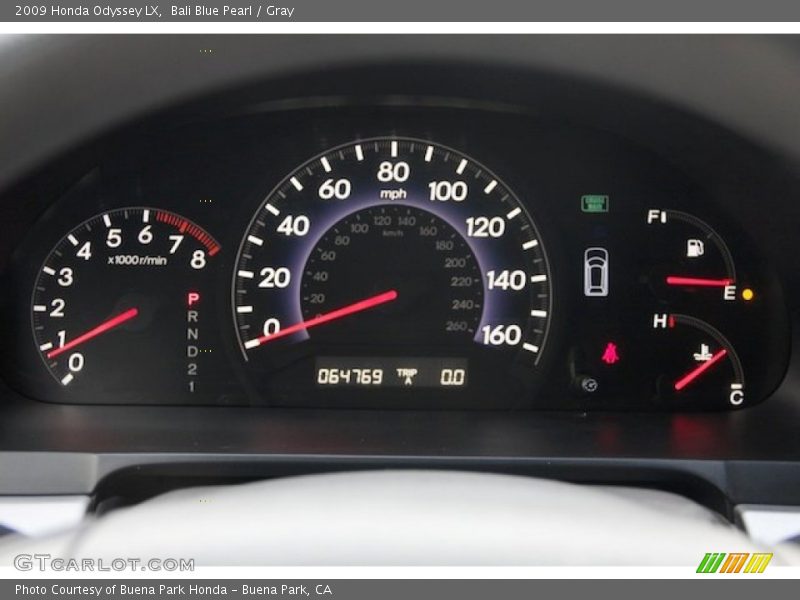Bali Blue Pearl / Gray 2009 Honda Odyssey LX