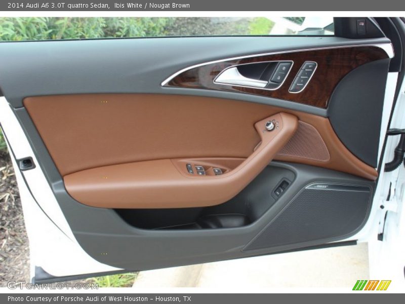 Ibis White / Nougat Brown 2014 Audi A6 3.0T quattro Sedan