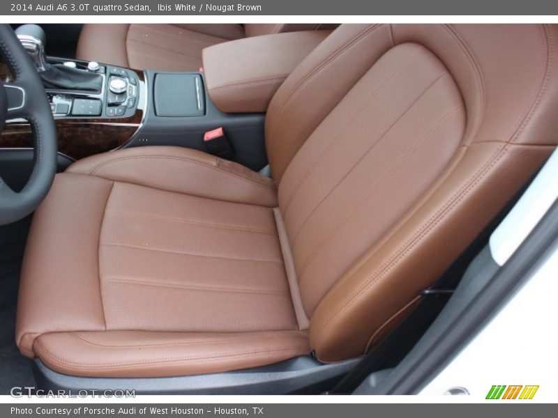 Ibis White / Nougat Brown 2014 Audi A6 3.0T quattro Sedan