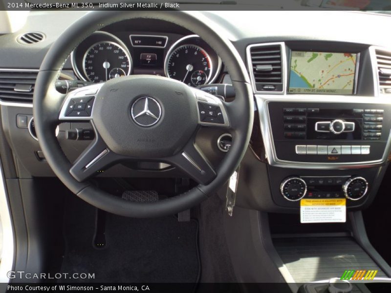 Iridium Silver Metallic / Black 2014 Mercedes-Benz ML 350