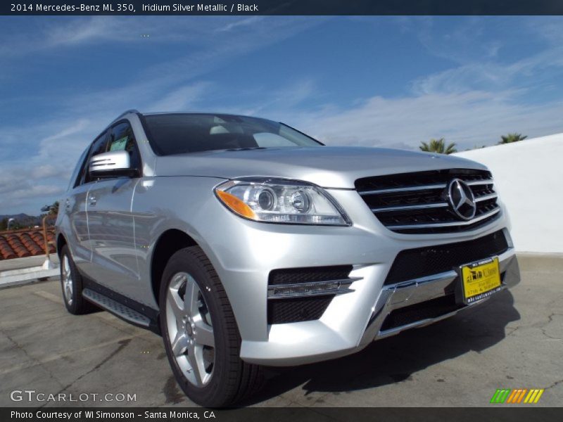 Iridium Silver Metallic / Black 2014 Mercedes-Benz ML 350