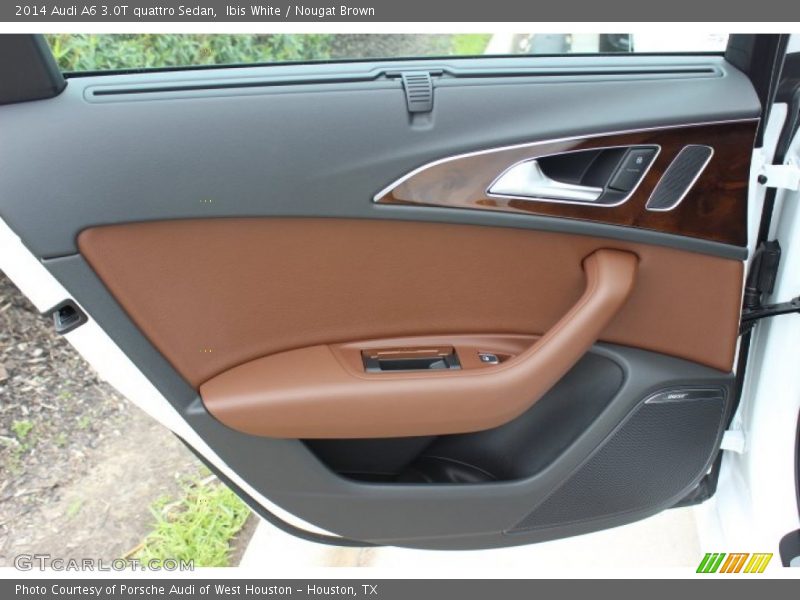 Ibis White / Nougat Brown 2014 Audi A6 3.0T quattro Sedan