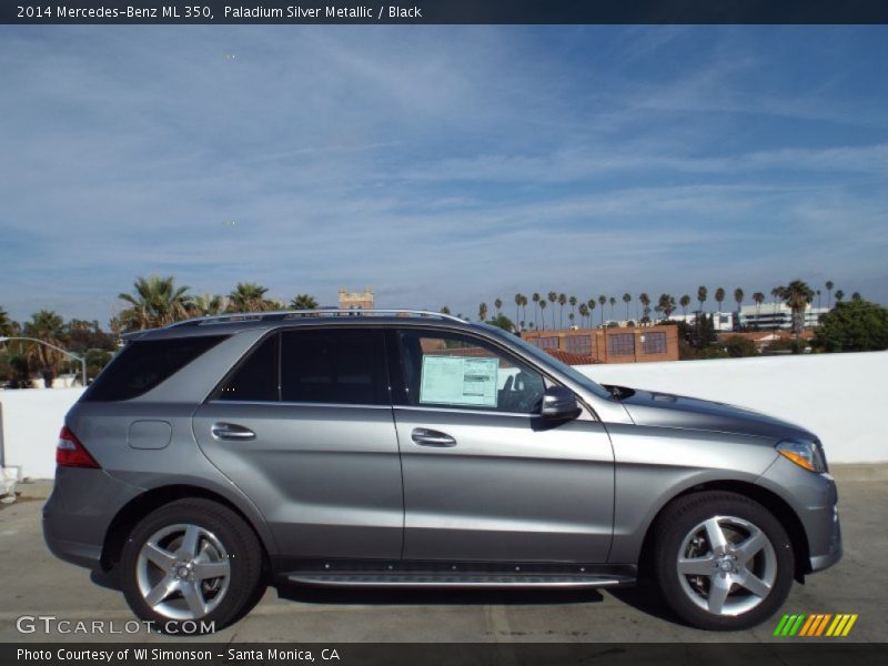 Paladium Silver Metallic / Black 2014 Mercedes-Benz ML 350