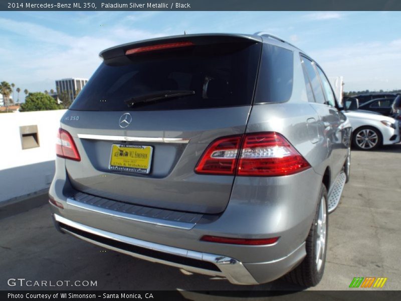 Paladium Silver Metallic / Black 2014 Mercedes-Benz ML 350
