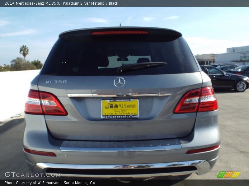 Paladium Silver Metallic / Black 2014 Mercedes-Benz ML 350
