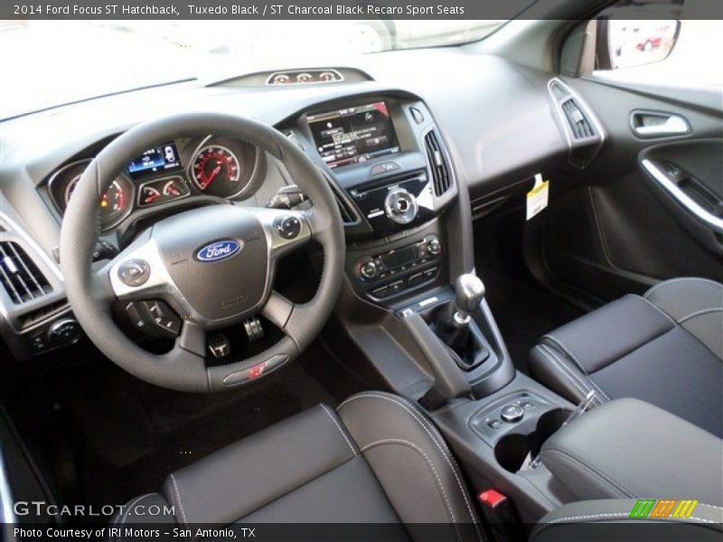 ST Charcoal Black Recaro Sport Seats Interior - 2014 Focus ST Hatchback 