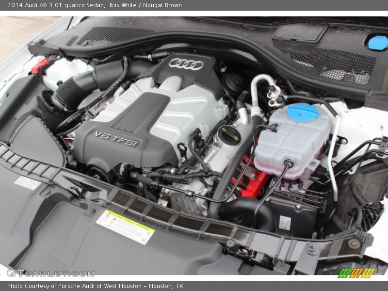 Ibis White / Nougat Brown 2014 Audi A6 3.0T quattro Sedan