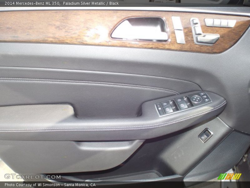 Paladium Silver Metallic / Black 2014 Mercedes-Benz ML 350