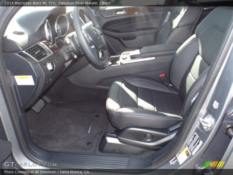 Paladium Silver Metallic / Black 2014 Mercedes-Benz ML 350
