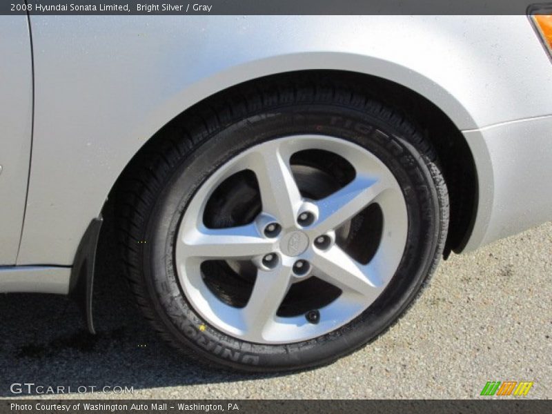 Bright Silver / Gray 2008 Hyundai Sonata Limited
