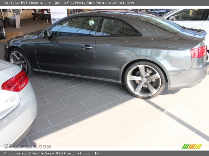 Daytona Gray Pearl / Black Perforated Milano Leather 2014 Audi RS 5 Coupe quattro