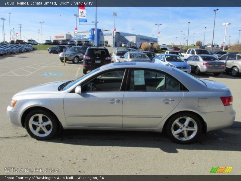 Bright Silver / Gray 2008 Hyundai Sonata Limited