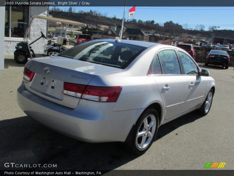 Bright Silver / Gray 2008 Hyundai Sonata Limited
