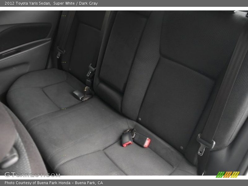 Super White / Dark Gray 2012 Toyota Yaris Sedan