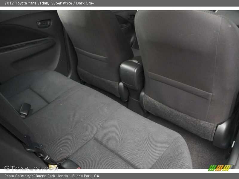 Super White / Dark Gray 2012 Toyota Yaris Sedan