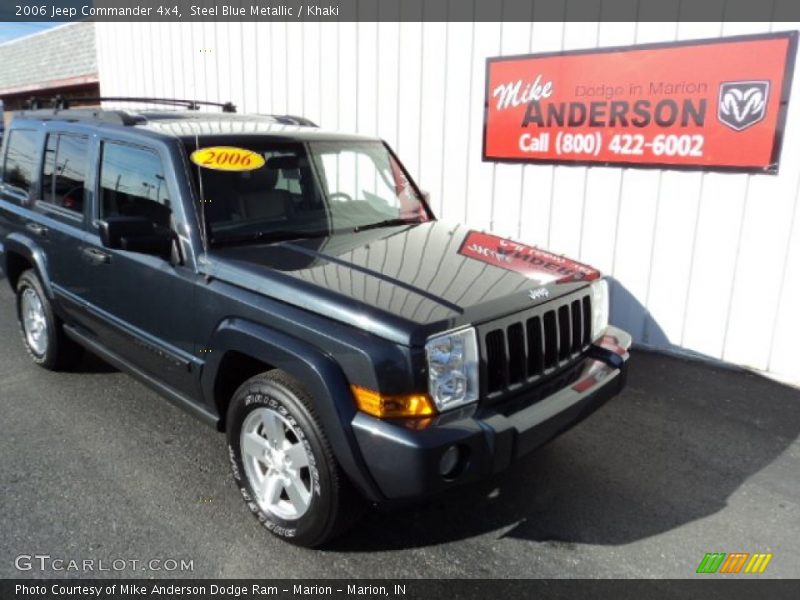 Steel Blue Metallic / Khaki 2006 Jeep Commander 4x4