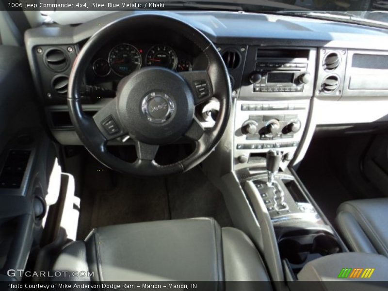 Steel Blue Metallic / Khaki 2006 Jeep Commander 4x4
