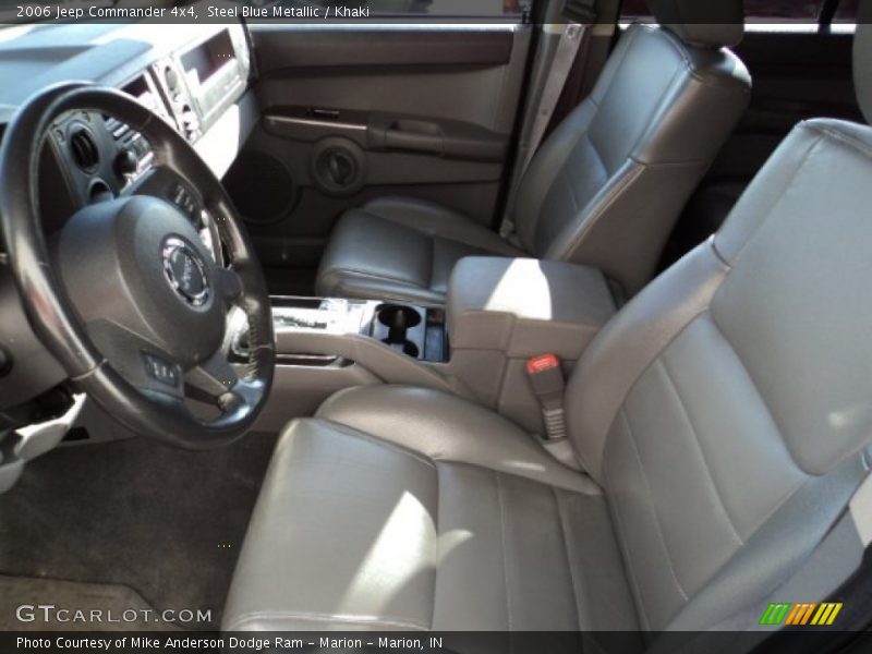 Steel Blue Metallic / Khaki 2006 Jeep Commander 4x4