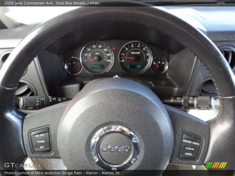 Steel Blue Metallic / Khaki 2006 Jeep Commander 4x4