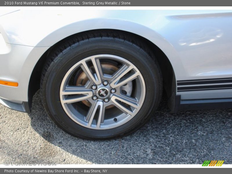 Sterling Grey Metallic / Stone 2010 Ford Mustang V6 Premium Convertible