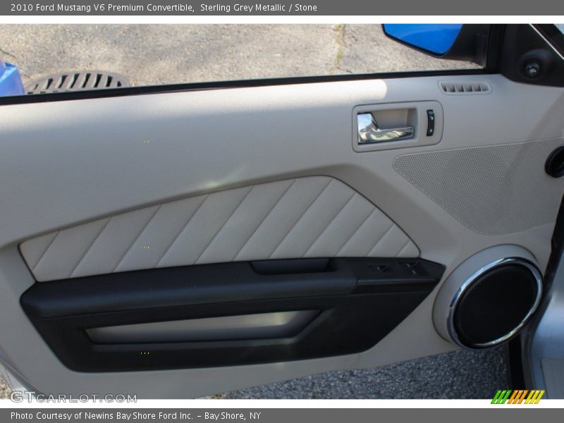 Sterling Grey Metallic / Stone 2010 Ford Mustang V6 Premium Convertible