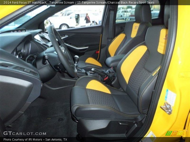 Tangerine Scream / ST Tangerine Scream/Charcoal Black Recaro Sport Seats 2014 Ford Focus ST Hatchback