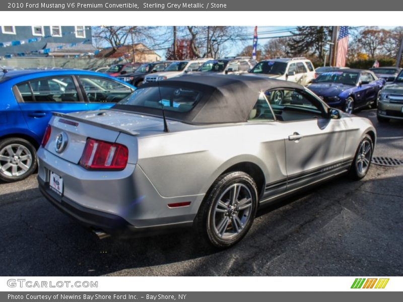 Sterling Grey Metallic / Stone 2010 Ford Mustang V6 Premium Convertible