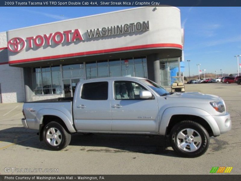 Silver Streak Mica / Graphite Gray 2009 Toyota Tacoma V6 TRD Sport Double Cab 4x4