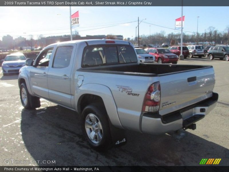 Silver Streak Mica / Graphite Gray 2009 Toyota Tacoma V6 TRD Sport Double Cab 4x4