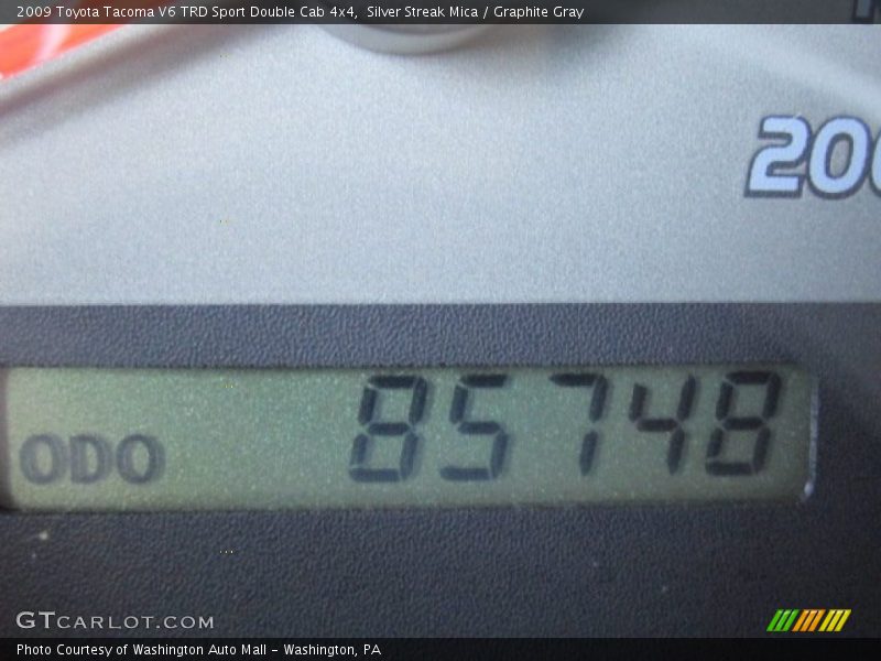 Silver Streak Mica / Graphite Gray 2009 Toyota Tacoma V6 TRD Sport Double Cab 4x4