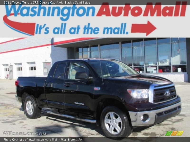 Black / Sand Beige 2011 Toyota Tundra SR5 Double Cab 4x4