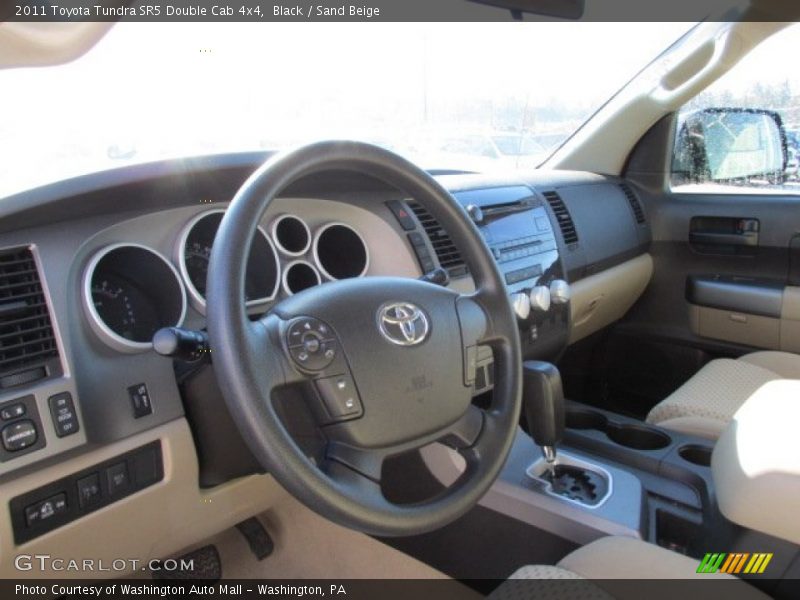 Black / Sand Beige 2011 Toyota Tundra SR5 Double Cab 4x4