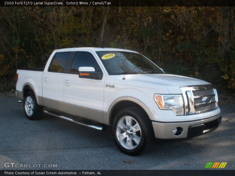 Oxford White / Camel/Tan 2009 Ford F150 Lariat SuperCrew