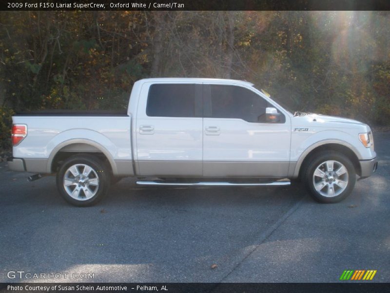 Oxford White / Camel/Tan 2009 Ford F150 Lariat SuperCrew