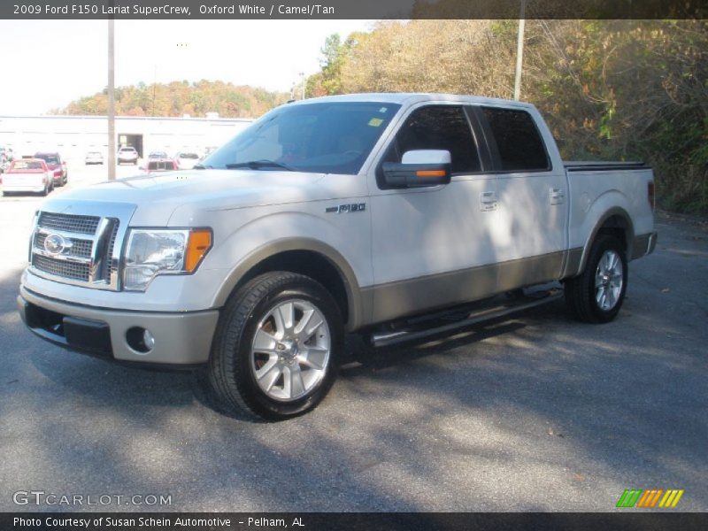 Oxford White / Camel/Tan 2009 Ford F150 Lariat SuperCrew