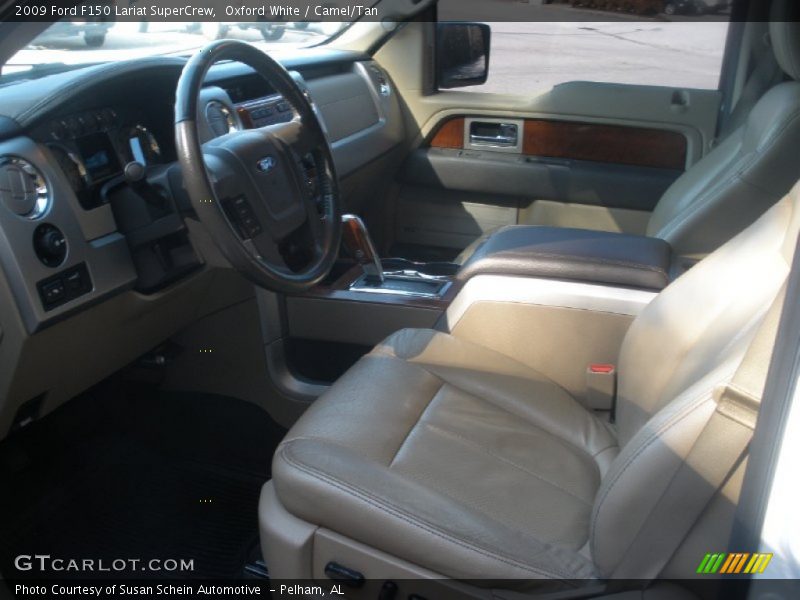 Oxford White / Camel/Tan 2009 Ford F150 Lariat SuperCrew