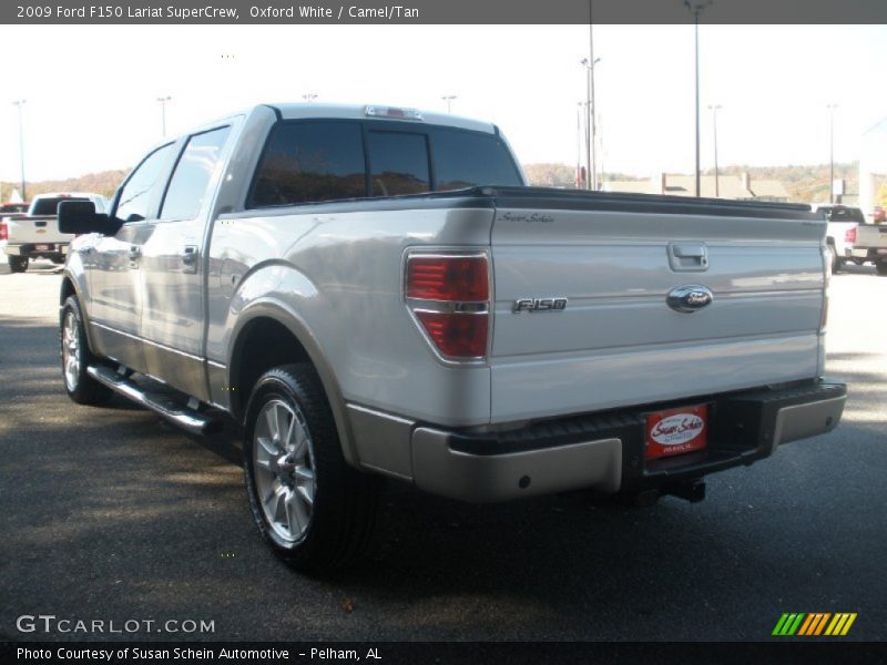 Oxford White / Camel/Tan 2009 Ford F150 Lariat SuperCrew