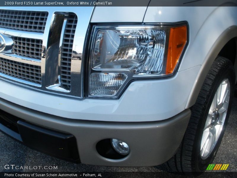 Oxford White / Camel/Tan 2009 Ford F150 Lariat SuperCrew
