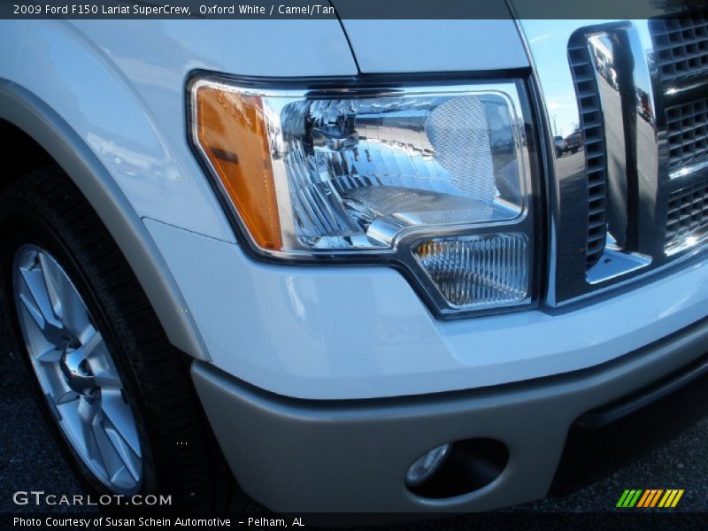 Oxford White / Camel/Tan 2009 Ford F150 Lariat SuperCrew