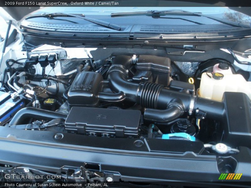Oxford White / Camel/Tan 2009 Ford F150 Lariat SuperCrew