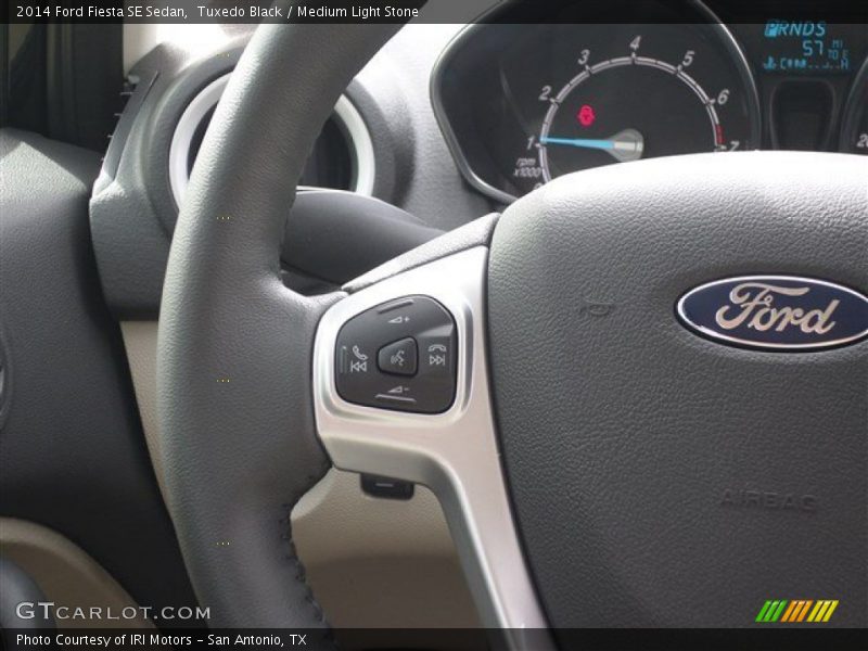 Tuxedo Black / Medium Light Stone 2014 Ford Fiesta SE Sedan