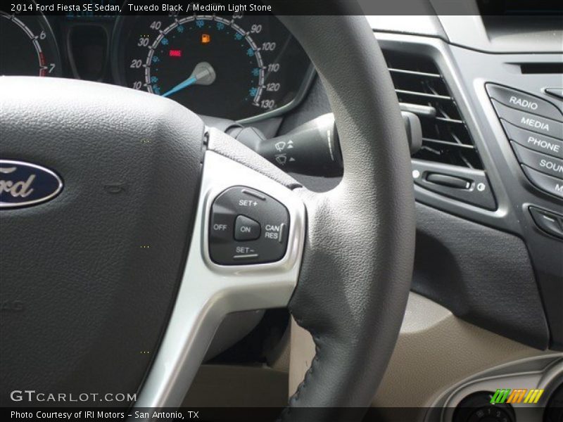 Tuxedo Black / Medium Light Stone 2014 Ford Fiesta SE Sedan