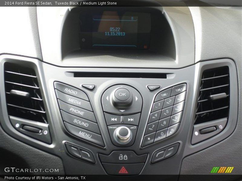 Tuxedo Black / Medium Light Stone 2014 Ford Fiesta SE Sedan