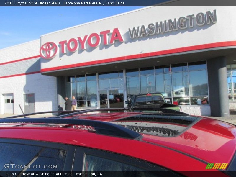 Barcelona Red Metallic / Sand Beige 2011 Toyota RAV4 Limited 4WD