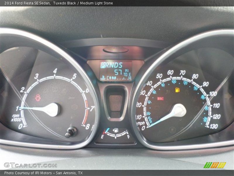 Tuxedo Black / Medium Light Stone 2014 Ford Fiesta SE Sedan