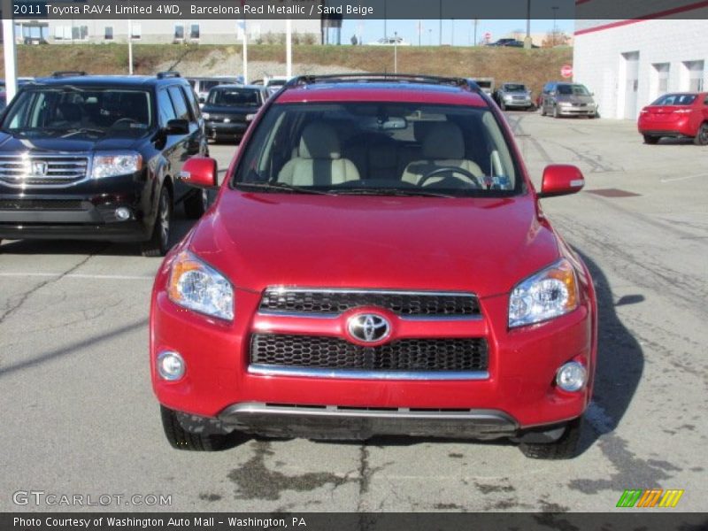 Barcelona Red Metallic / Sand Beige 2011 Toyota RAV4 Limited 4WD