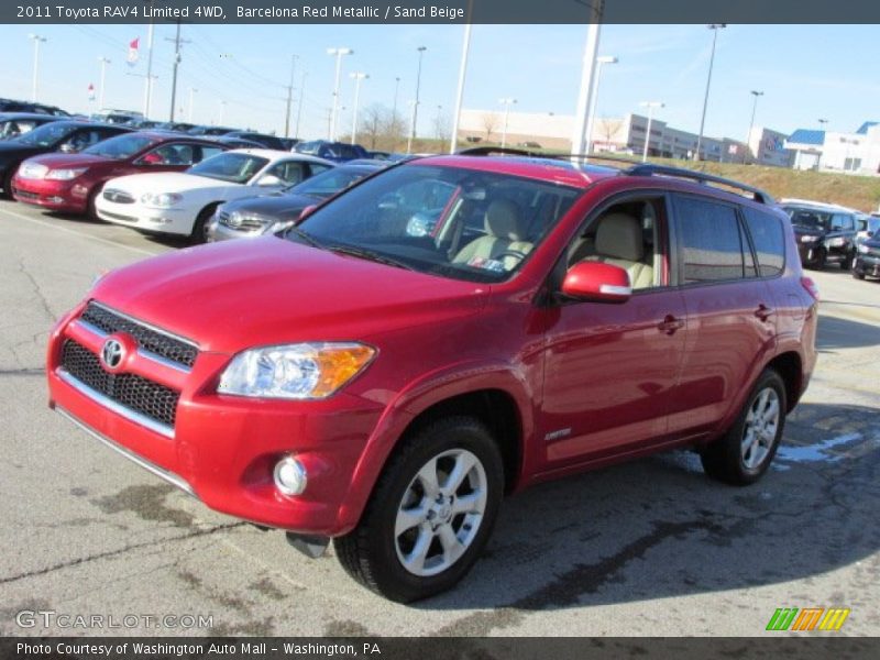 Barcelona Red Metallic / Sand Beige 2011 Toyota RAV4 Limited 4WD